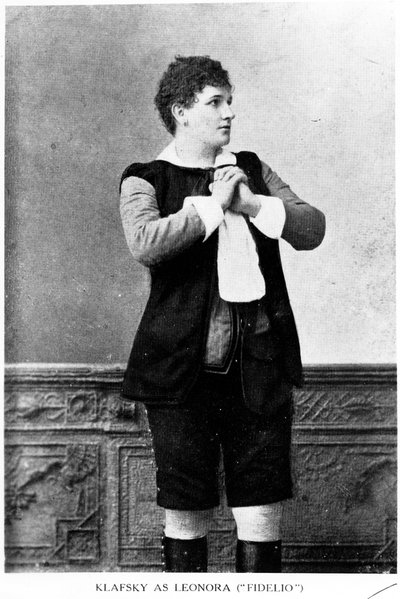 Katherina Klafsky come Leonora da 